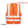 Warnweste aus Polyester mit Klettverschluss EN ISO 20471 Klasse 2 orange