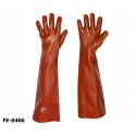 stronghand® Vinyl Handschuhe rot 60 cm Profi-Qualität für Landwirtschaft, Handwerk, Industrie