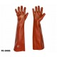  stronghand® Vinyl Handschuhe rot 60 cm Profi-Qualität für Landwirtschaft, Handwerk, Industrie