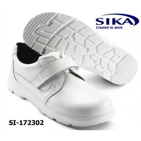 SIKA Sicherheitsschuh S2 weiß OPTIMAX, Klettverschluss Küche / Metzgerei / Medizin / Pflege 