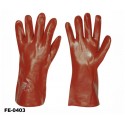 stronghand® Vinyl Handschuhe rot 35 cm - 12 Paar Profi-Qualität für Landwirtschaft, Handwerk, Industrie