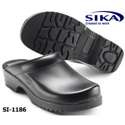 Sika Clogs Flexika - Komfortable FLEX Clogs offen schwarz