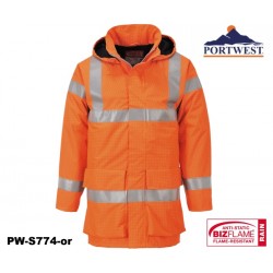 Regen Warnschutzjacke Multinorm Bizflame™ PORTWEST® mit GO/RT Norm orange