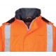 Regen- Warnschutz Pilotenjacke gefüttert PORTWEST® Bizflame™ GO/RT Norm orange
