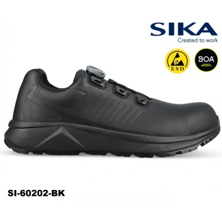 SIKA Sicherheitsschuh S2 schwarz 60202 Cloud mit BOA®-Verschluss Küchenberufe, Medizin und Pflege