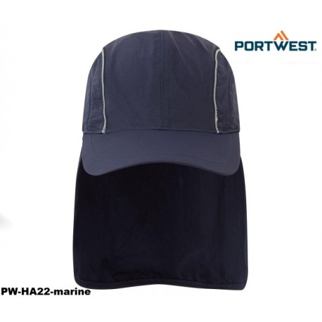 Sonnenschutzkappe - Atmungsaktiv marine