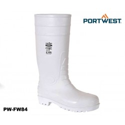 S4 Sicherheits-Gummistiefel weiß für die Lebensmittelindustrie