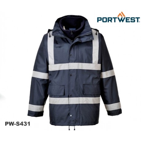 PORTWEST® Iona™3-in-1 Traffic Jacke marine