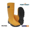 PU S5 Sicherheits-Gummistiefel Baugewerbe - Wellington gelb