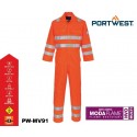 Flammhemmender Multinorm Warnschutz Overall MODAFLAME™ RIS PORTWEST® orange