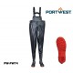 Sicherheits Brust-Watstiefel mit S5 Sicherheitsstiefeln schwarz