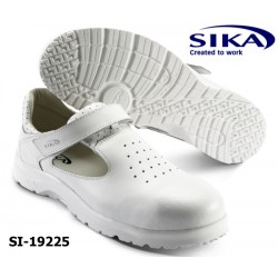 SIKA Sicherheitsschuhe 19225 FUSION,S1 Sandale, weiß mit Klettverschluß
