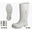 PVC / Nitril S4 Sicherheitsstiefel weiß - Reflexpunkt an der Ferse! EN ISO 20345 S4 SRC ab Größe 37