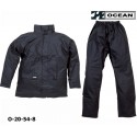 Regenanzug leicht schwarz PU Comfort Stretch Ocean 20-54 schwarz