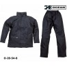 Regenanzug aus PU Comfort Stretch - Ocean 20-54 schwarz Jacke und Hose aus 210gr PU