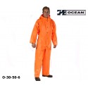 Regen-Overall orange OCEAN 325 gr PVC mit Kapuze