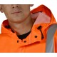 Warnschutz Regenjacke, Ocean High-Vis FR/AST Off Shore & Fishing 325g PVC orange detail