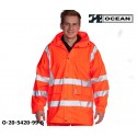 Warnschutz Regenjacke leicht - 210 Gr. PU Comfort Stretch - Ocean 20-5420-99 orange