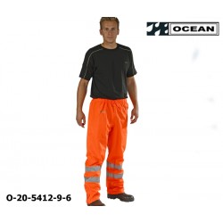 Warnschutz Regenhose leicht - PU Comfort Ocean Bundhose 20-5412-9 orange