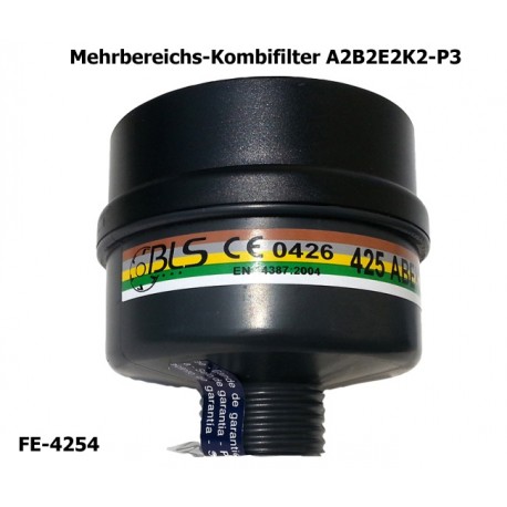 Atemschutz, Mehrbereichs-Kombi-Atemschutzfilter A2 B2 E2 K2-P3, EN 14387
