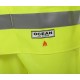 Warnschutz Regenjacke ölresistent Ocean High-Vis FR/AST Off Shore & Fishing 325g PVC gelb detail