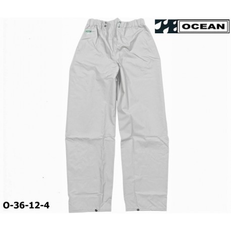 Regenhose OCEAN 36-12 COMFORT HEAVY, weiß, PU/Nylon Landwirt, Angler, Jäger