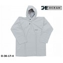 Regen-Fischerbluse weiß Smock, Regenbekleidung OCEAN 36-17 COMFORT HEAVY