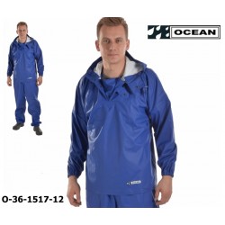 Reinigungs-Schlupfjacke blau Chemieresistent Ocean 36-1517 Comfort Cleaning EN14605