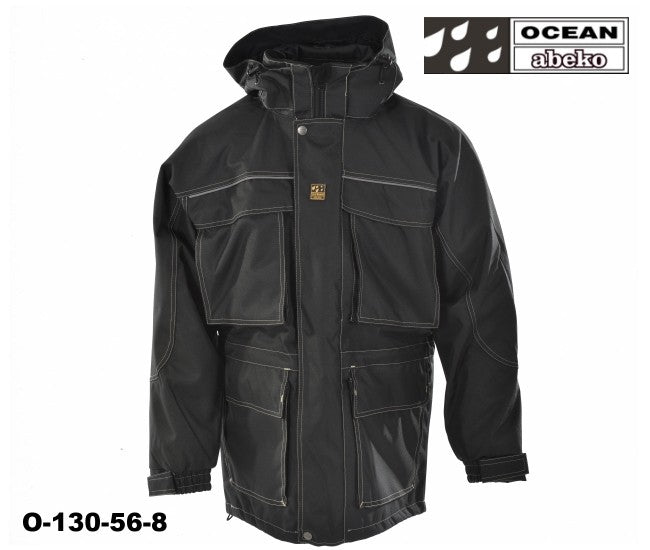 Wetterschutzparka Ocean Medusa atmungsaktive Parkajacke schwarz