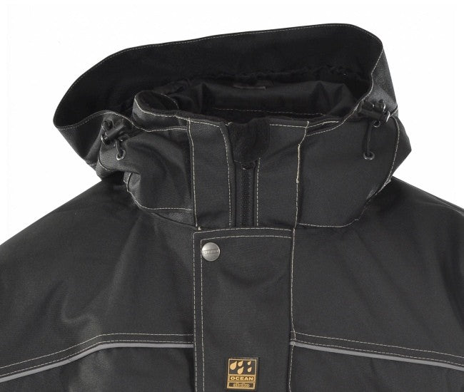 Wetterschutzparka Ocean Medusa atmungsaktive Parkajacke schwarz