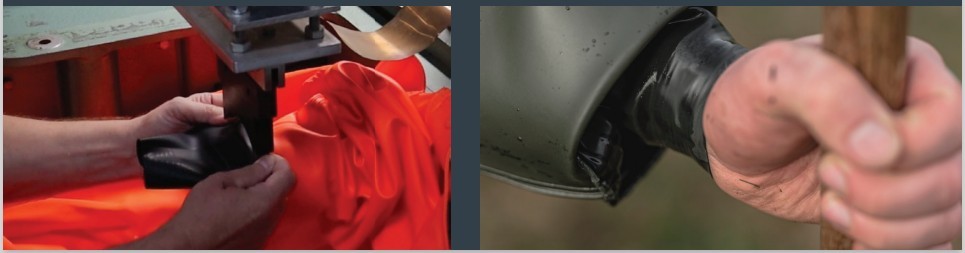 Ganzkörper Schutzanzug Heavy Duty orange angeschweißte Stiefel! 060046