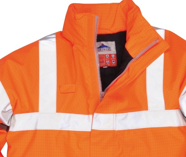Regen- Warnschutzjacke gefüttert PORTWEST® Bizflame™  GO/RT Norm orange
