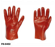 stronghand® Vinyl Handschuhe rot 27 cm - 12 Paar Profi-Qualität für Landwirtschaft, Handwerk, Industrie