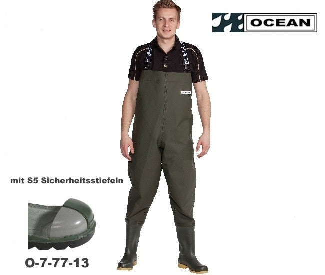 Wathose OCEAN de Luxe 7-77 mit S5 Sicherheitsstiefeln 080040
