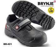 Sicherheitshalbschuh S3 BRYNJE ADVANTAGE 421 HRO ESD  mit Klettverschluss - breite Passform