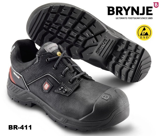 Sicherheitshalbschuh S3 BRYNJE ROBUST 411 HRO ESD  Überkappe - breite Passform