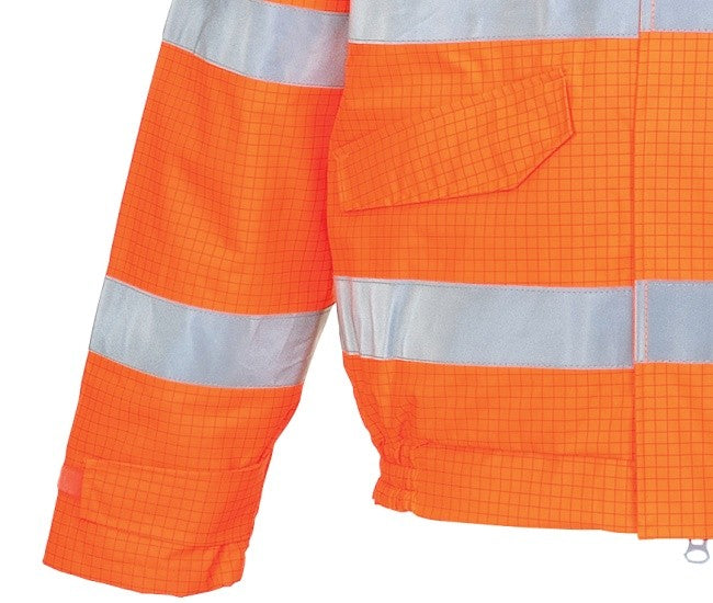 Regen- Warnschutz Pilotenjacke gefüttert Multinorm Bizflame™  GO/RT Norm orange