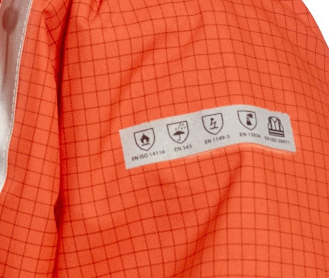 Regen- Warnschutz Pilotenjacke gefüttert Multinorm Bizflame™  GO/RT Norm orange