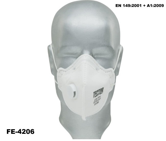 Feinstaub-Faltmaske FFP3 Karton 240 Stück TECTOR mit Ausatmungsventil günstig