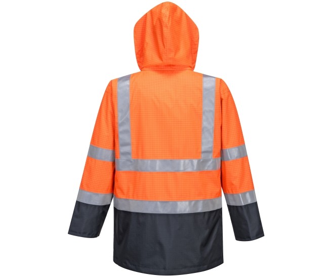 Regen Warnschutz Multinorm Jacke Bizflame™  GO/RT Norm orange marine