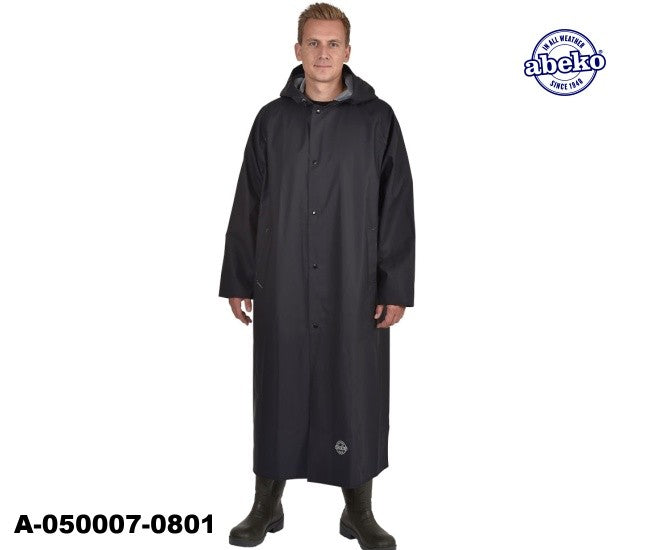 Schwarzer PVC Regenmantel leicht Sitex Ohava 135 cm - 050007