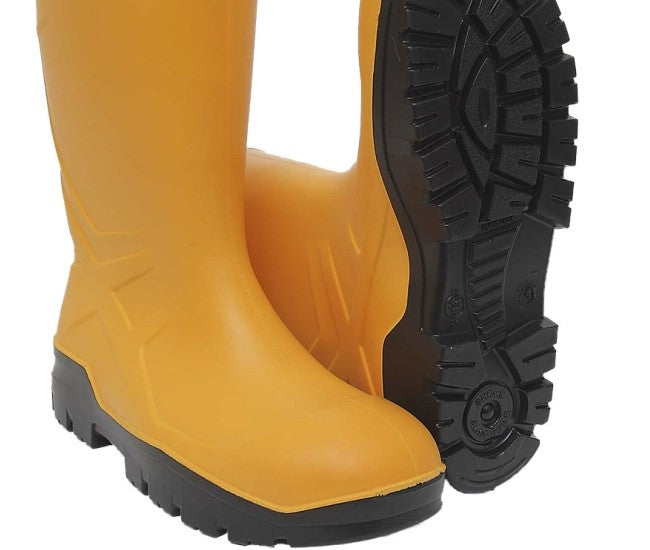 PU S5 Sicherheits-Gummistiefel Baugewerbe - Wellington gelb