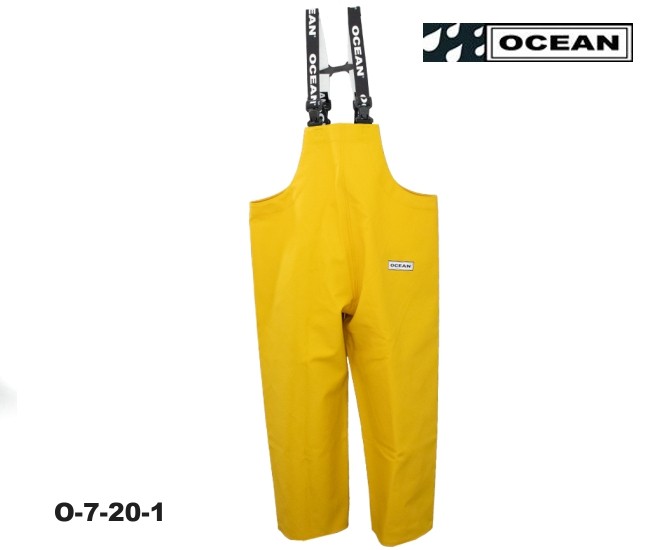 OCEAN Weather Heavy Regen-Latzhose gelb breites Modell 030031