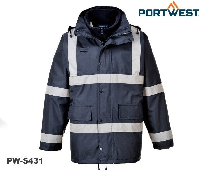 PORTWEST® Iona™3-in-1 Traffic Jacke marine