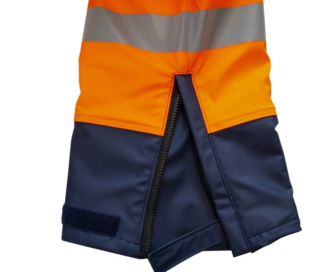 Warnschutz Thermo Regenoverall orange marine Beacon Comfort Ocean High vis Kl. 3