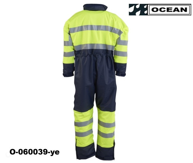 Warnschutz Thermo Regenoverall gelb marine Beacon Comfort Ocean High vis Klasse 3