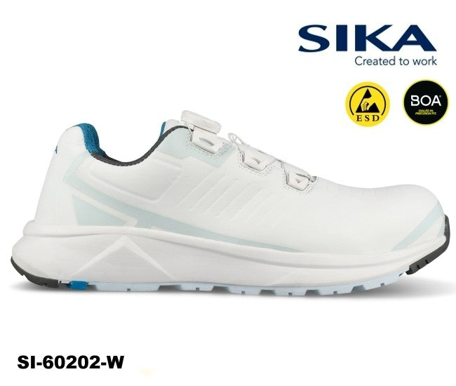 SIKA Sicherheitsschuh S2 weiß 60202 Cloud  mit BOA®-Verschluss Küchenberufe, Medizin und Pflege