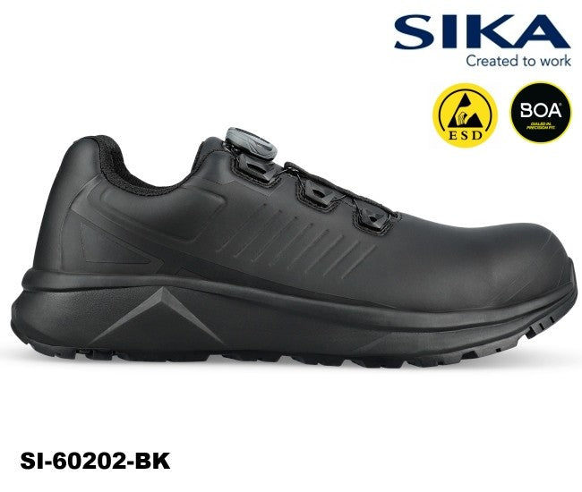 SIKA Sicherheitsschuh S2 schwarz 60202 Cloud  mit BOA®-Verschluss Küchenberufe, Medizin und Pflege