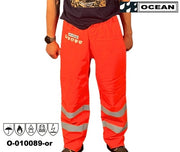 Warnschutz Regenhose Ocean Coulomb Premium - orange Multinorm mit Störlichtbogenschutz