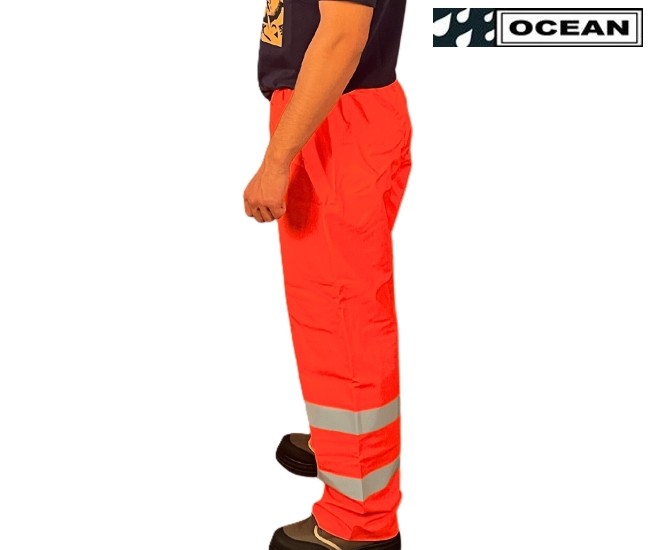 Warnschutz Regenhose Ocean Coulomb Premium - orange Multinorm mit Störlichtbogenschutz